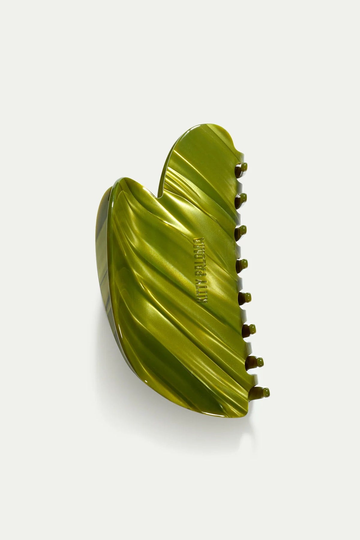 Medium Sculptural Matcha - Hair Claw
