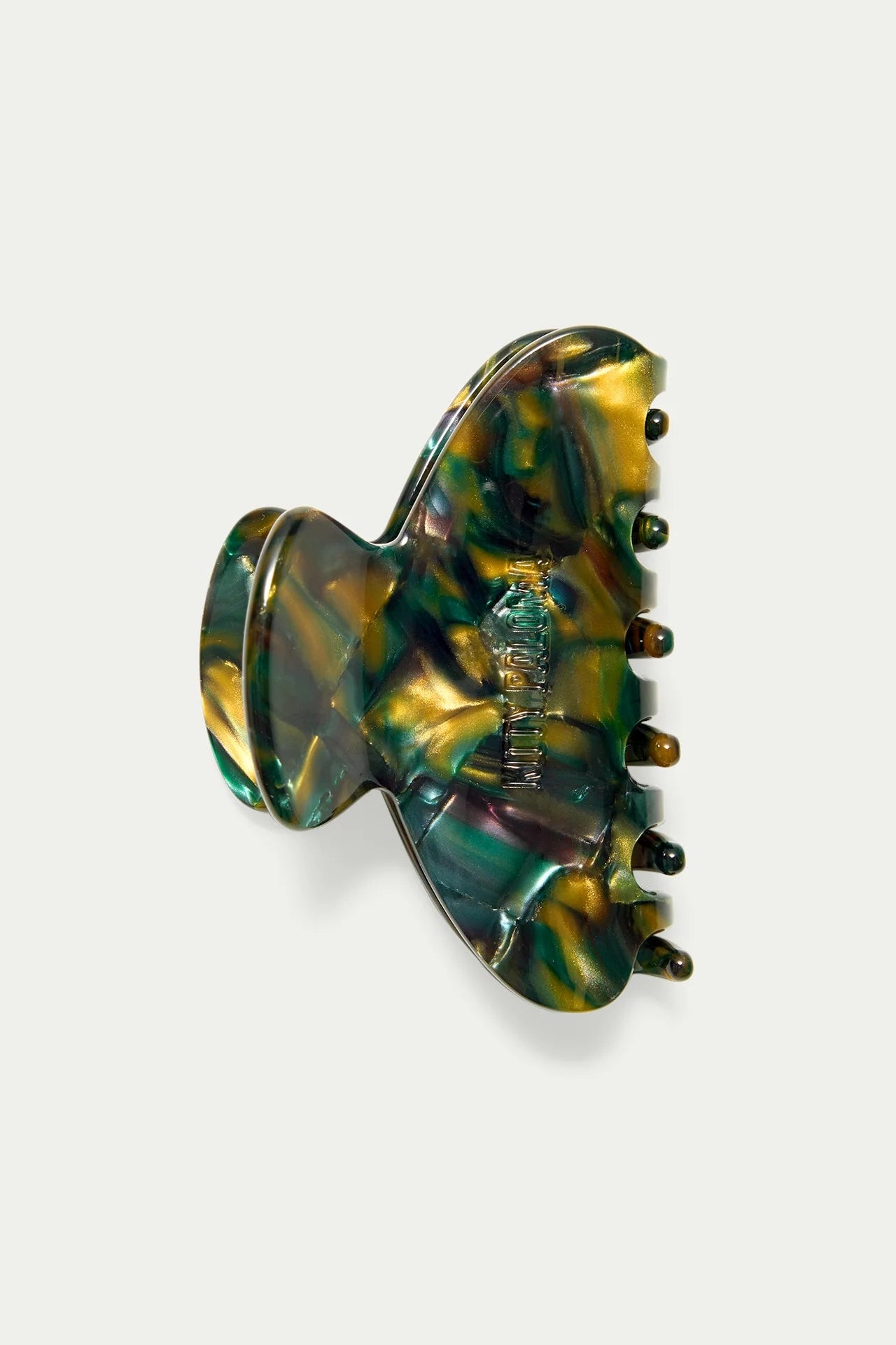 Midi Green Tortoiseshell - Hair Claw