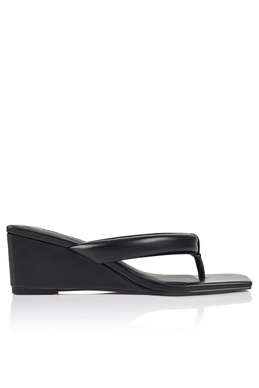 Mandy Wedge - Black Leather