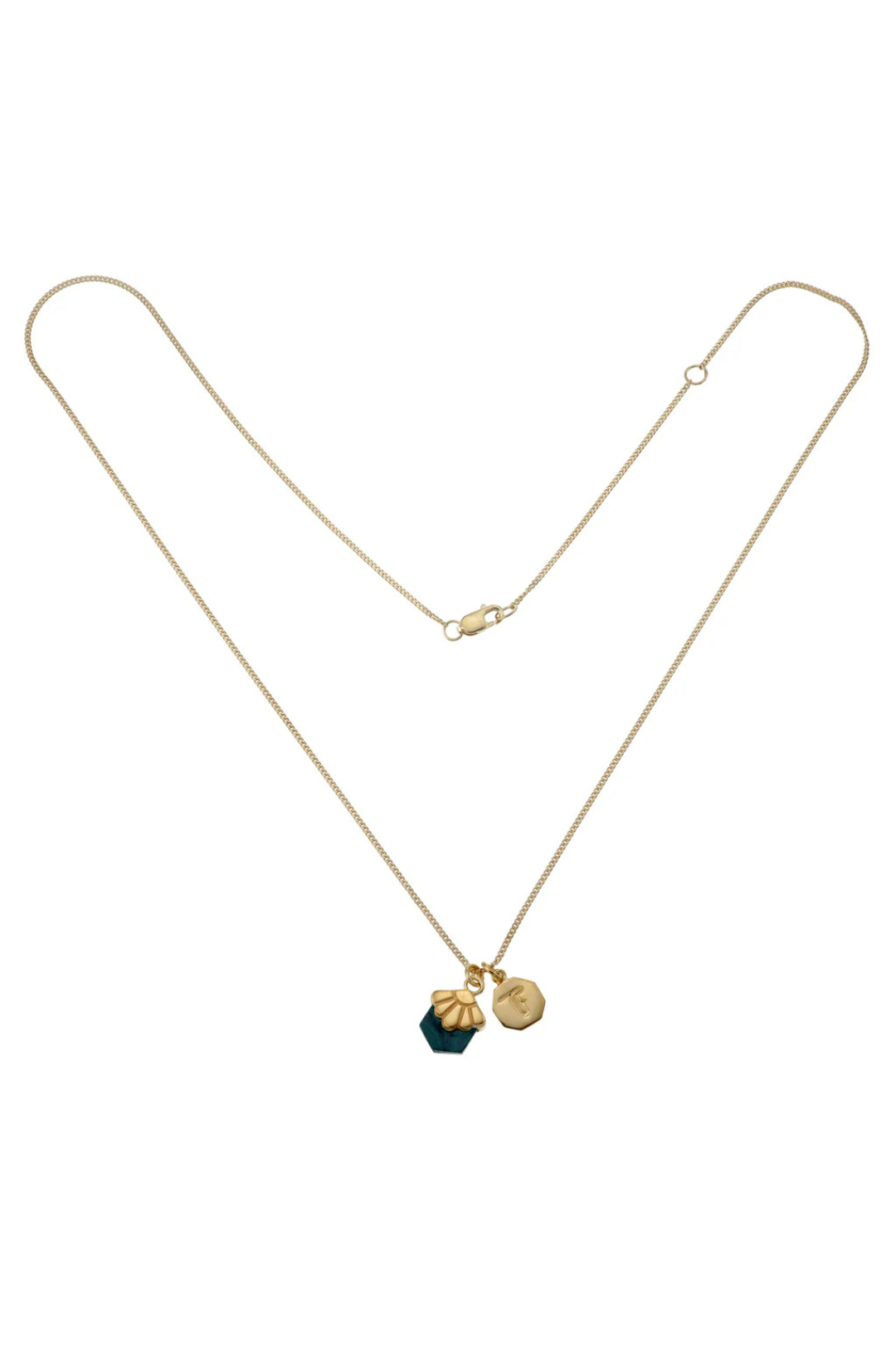 MINI DECO DAISY - NECKLACE - MALACHITE - GOLD