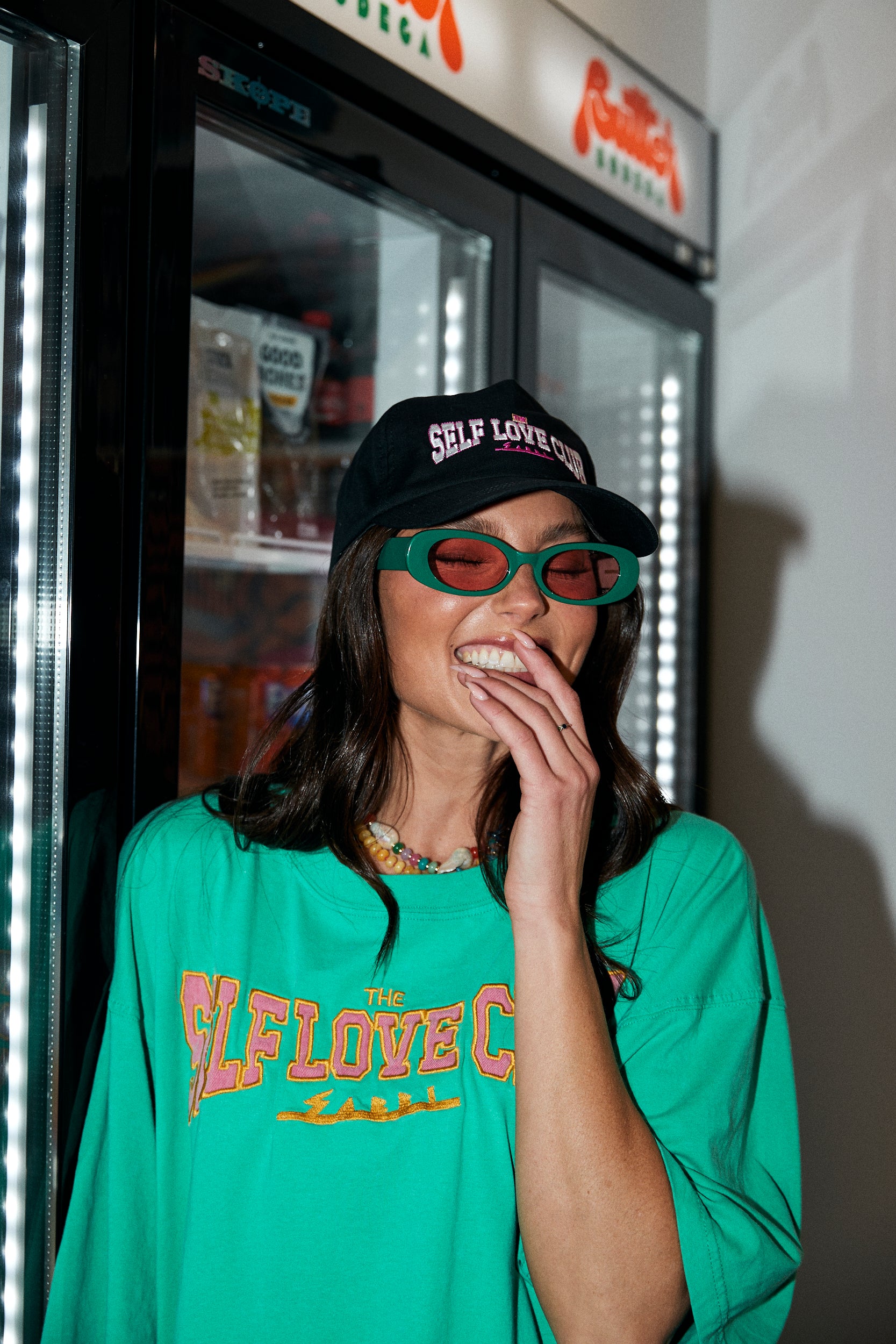 THE VERY OVERSIZED SELF LOVE CLUB TEE - GREEN
