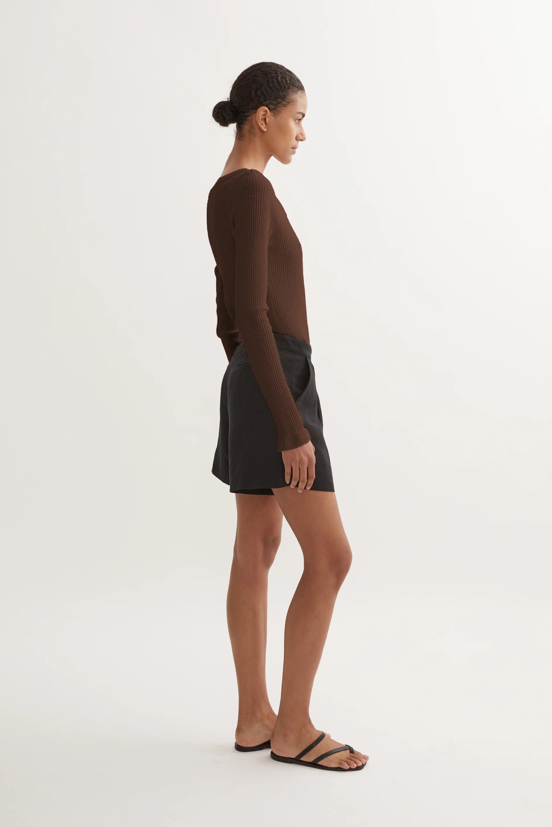 TOVE KNIT LONG SLEEVE - CHOCOLATE