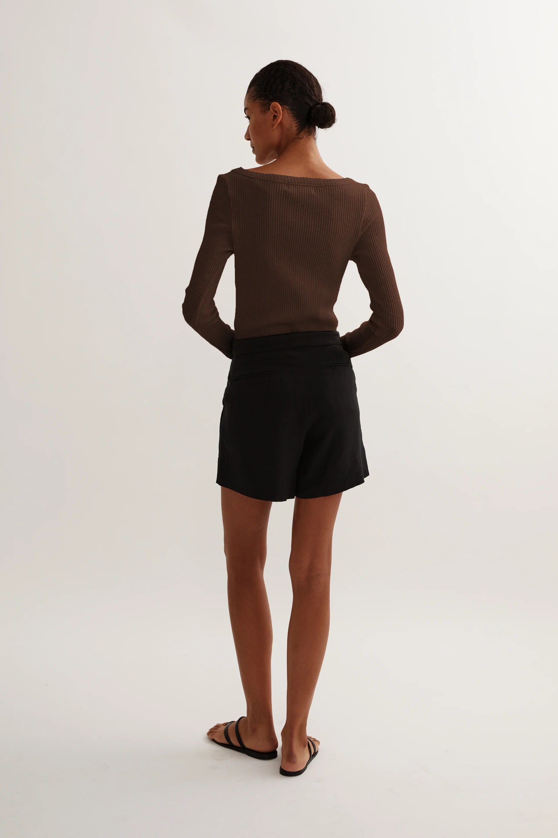 TOVE KNIT LONG SLEEVE - CHOCOLATE