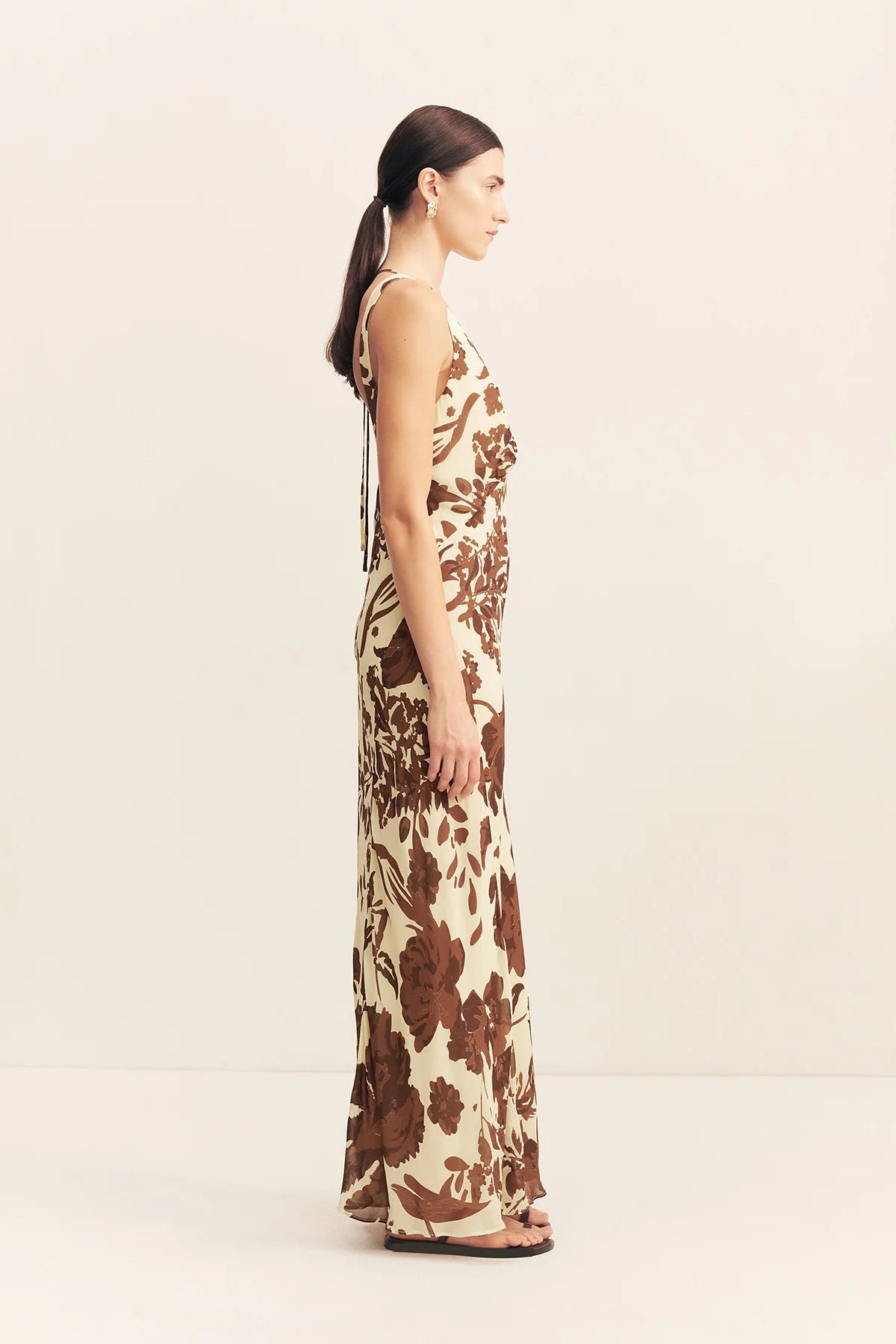 Noa plunged maxi dress - Pineapple Wallflower