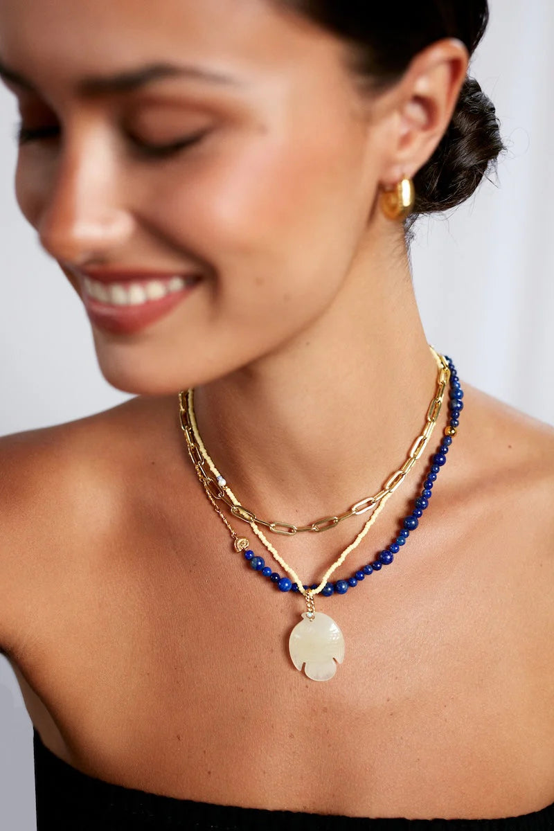 Deep Blue Necklace - GOLDEN LAPIS