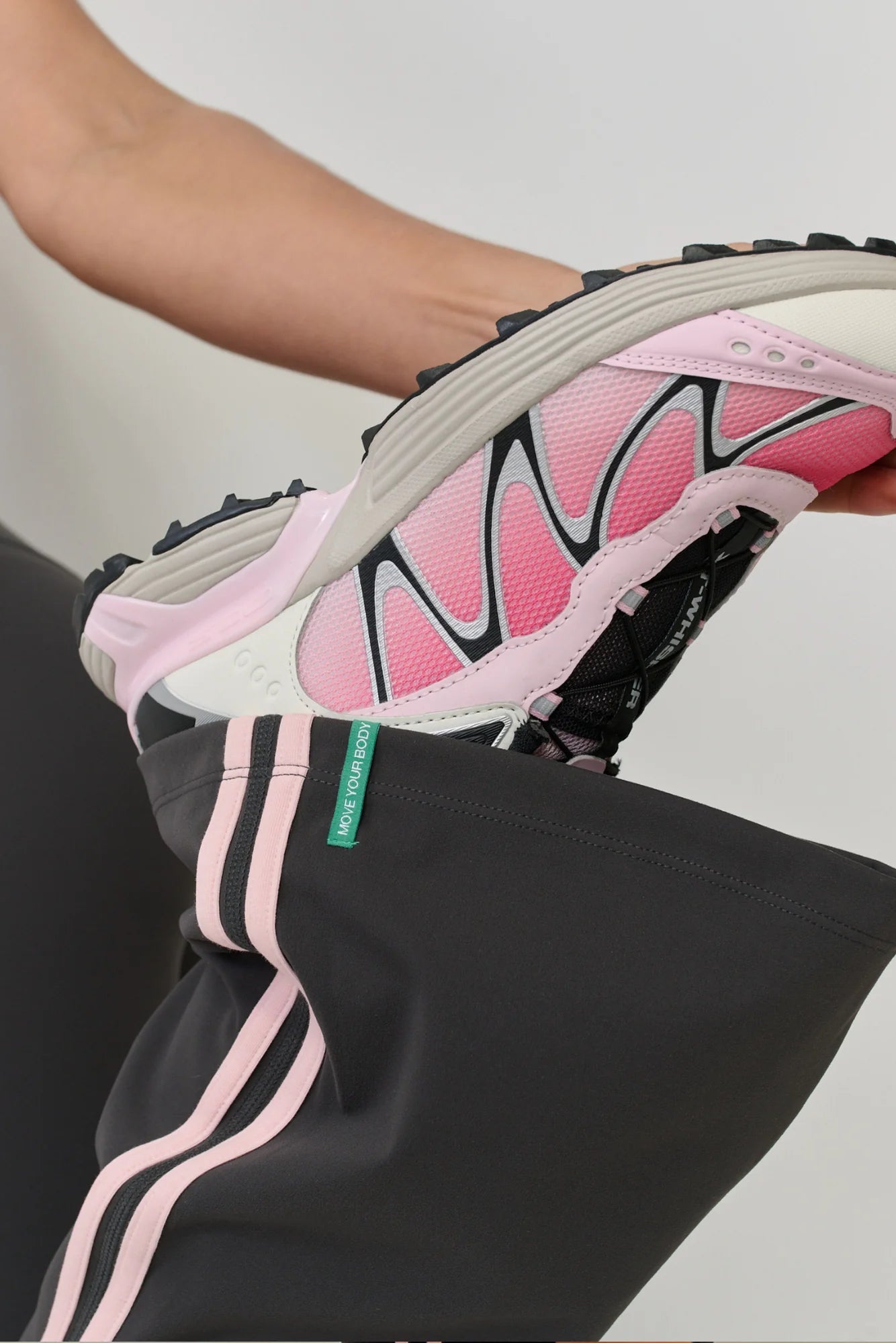 Vibration Flare - Grey/Pink Stripes