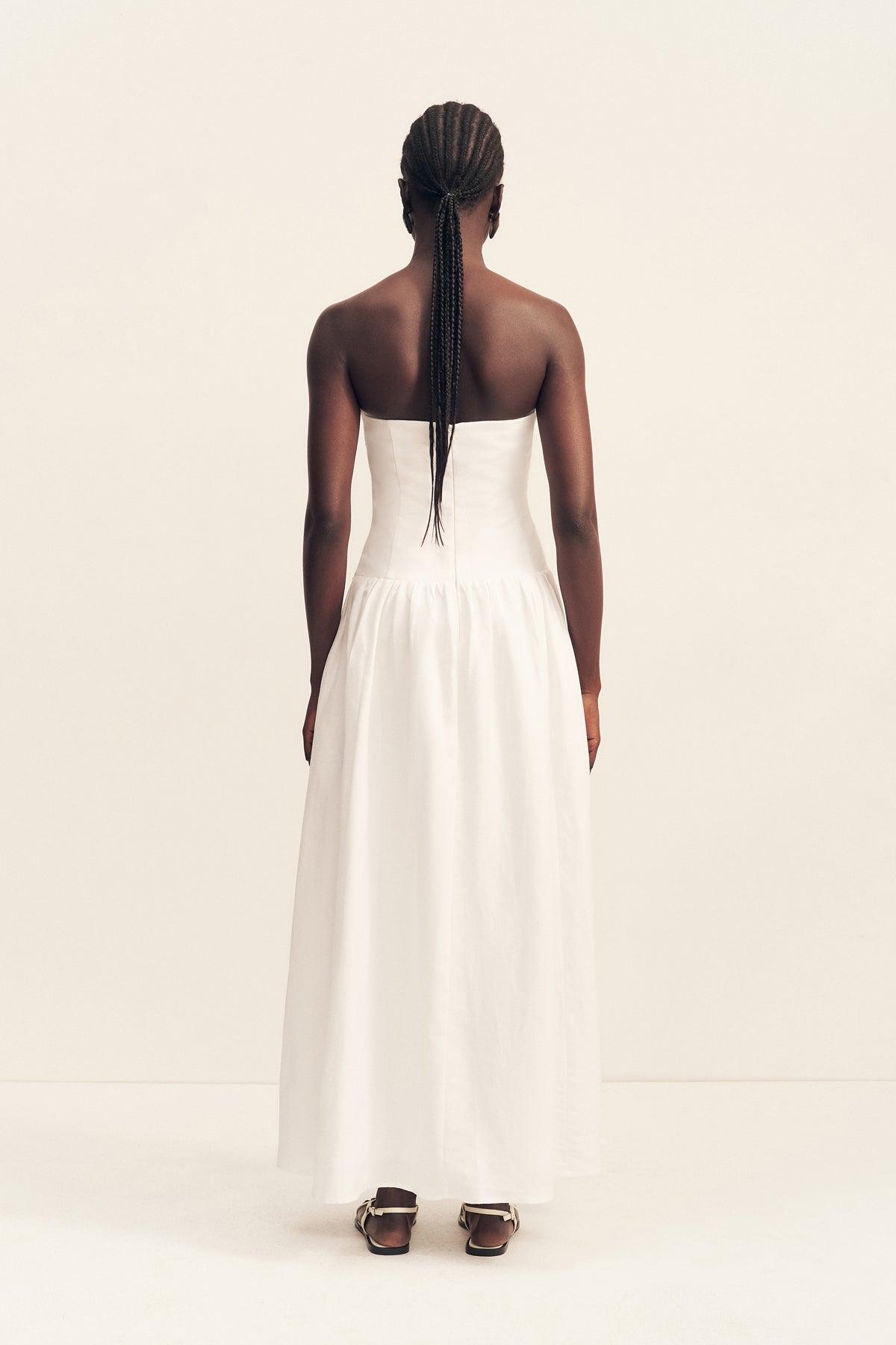 Effie Strapless Cut Out Maxi Dress - Ivory