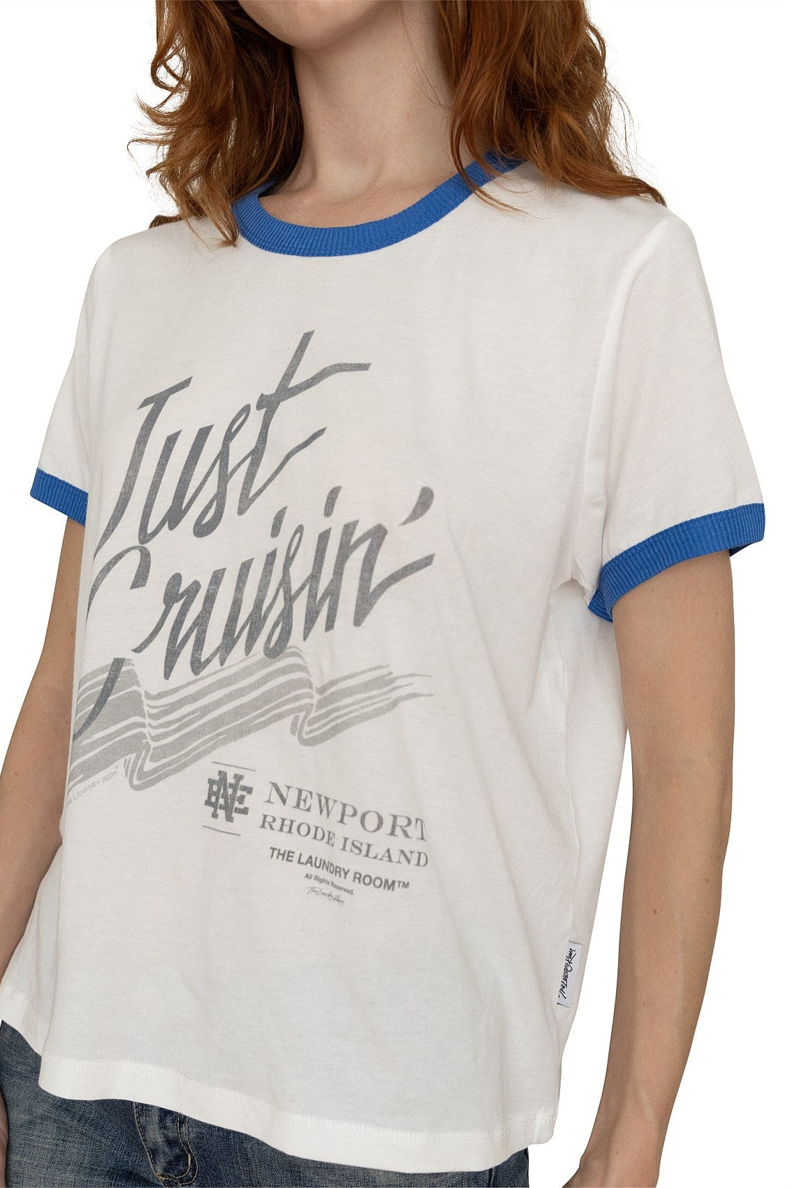 Just Cruisin Rhode Island Perfect Ringer T-Shirt