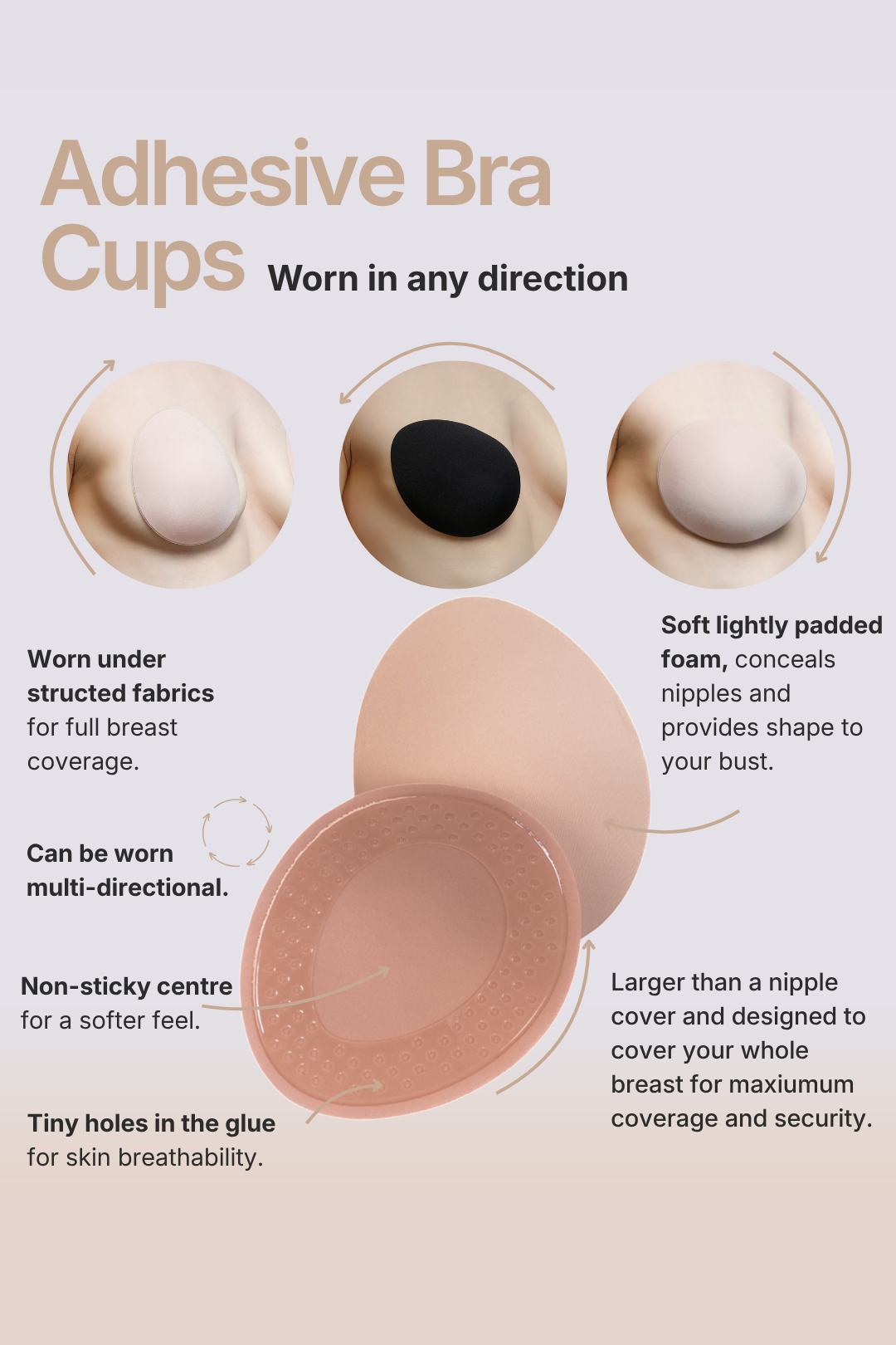 Adhesive Bra Cups