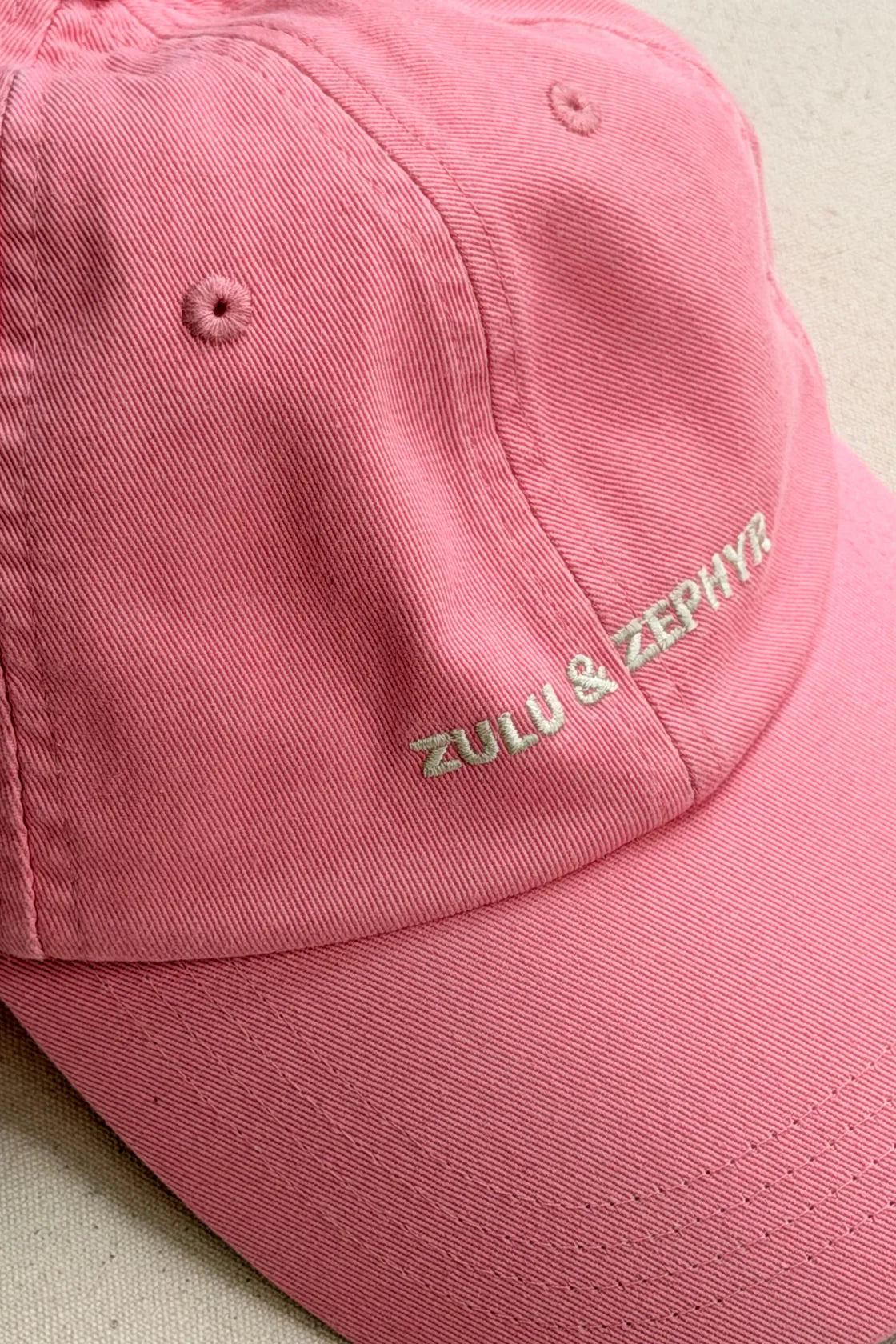 Zulu & Zephyr Canvas Cap - PINK