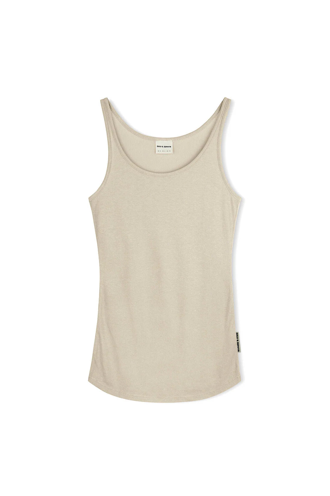 Rib Hemp Jersey Tank - Husk