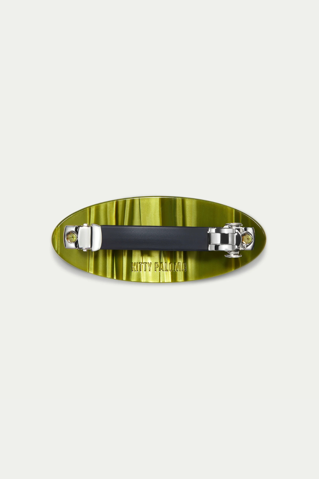 OVAL BARRETTE - MATCHA