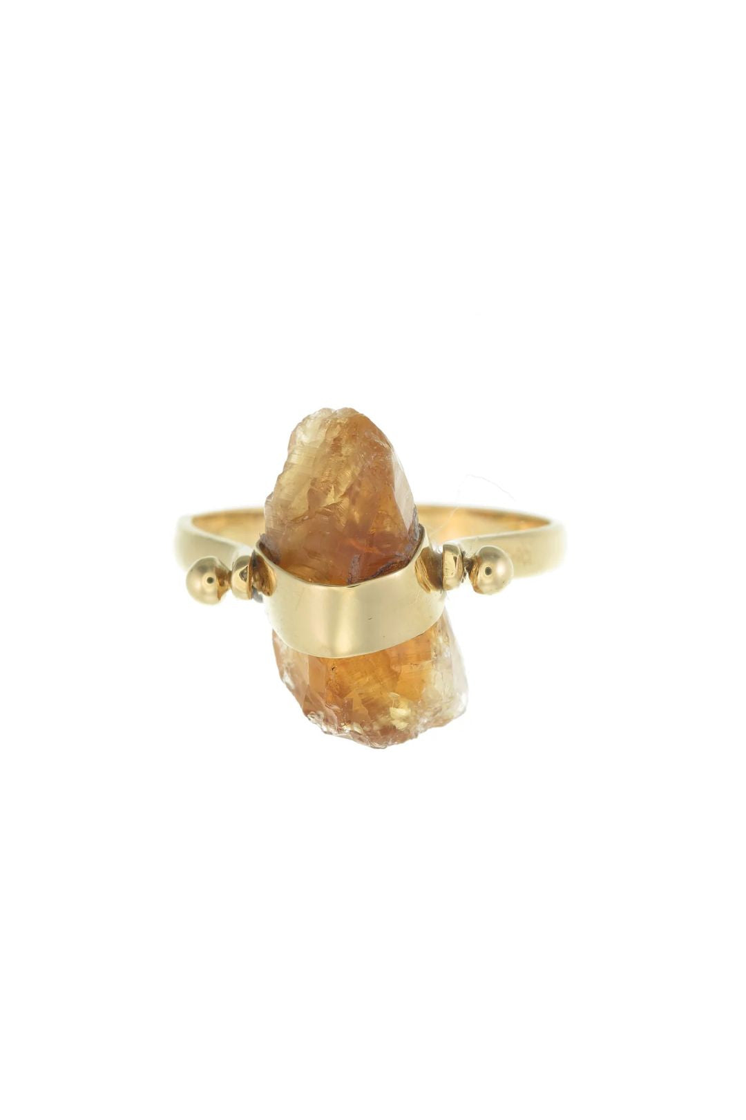 CITRINE SWIVEL RING - GOLD