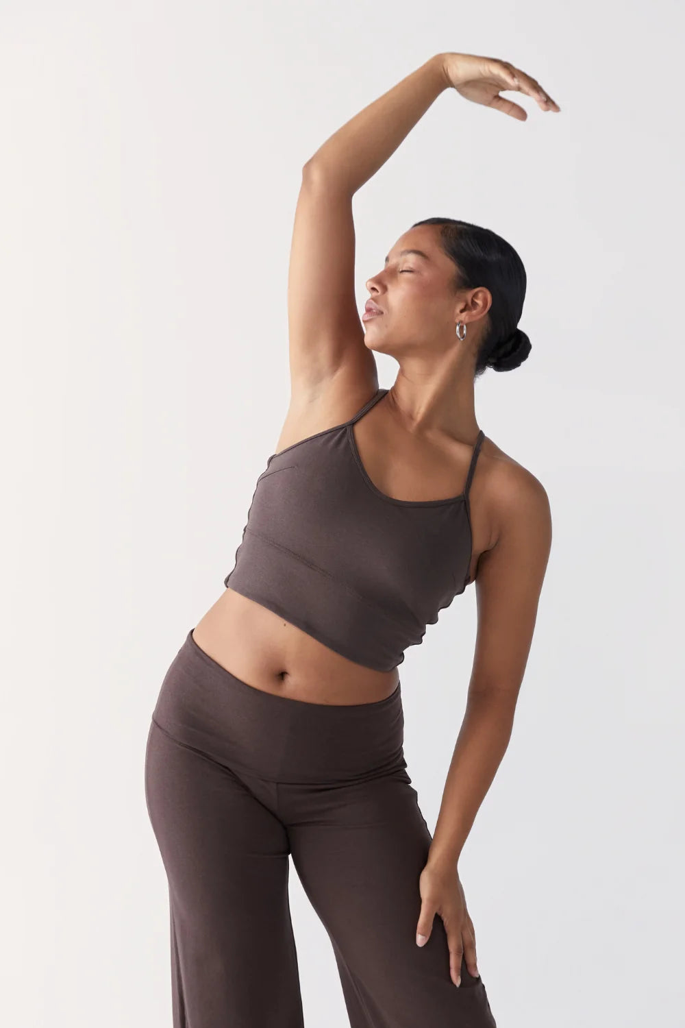 Flow Crop - Dark Brown