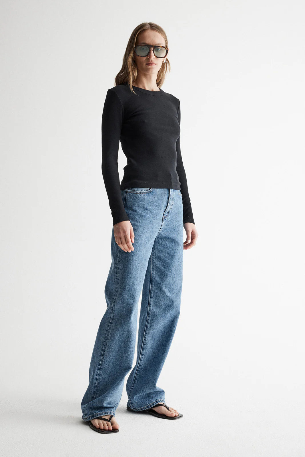 Nola Longsleeve Top - Black