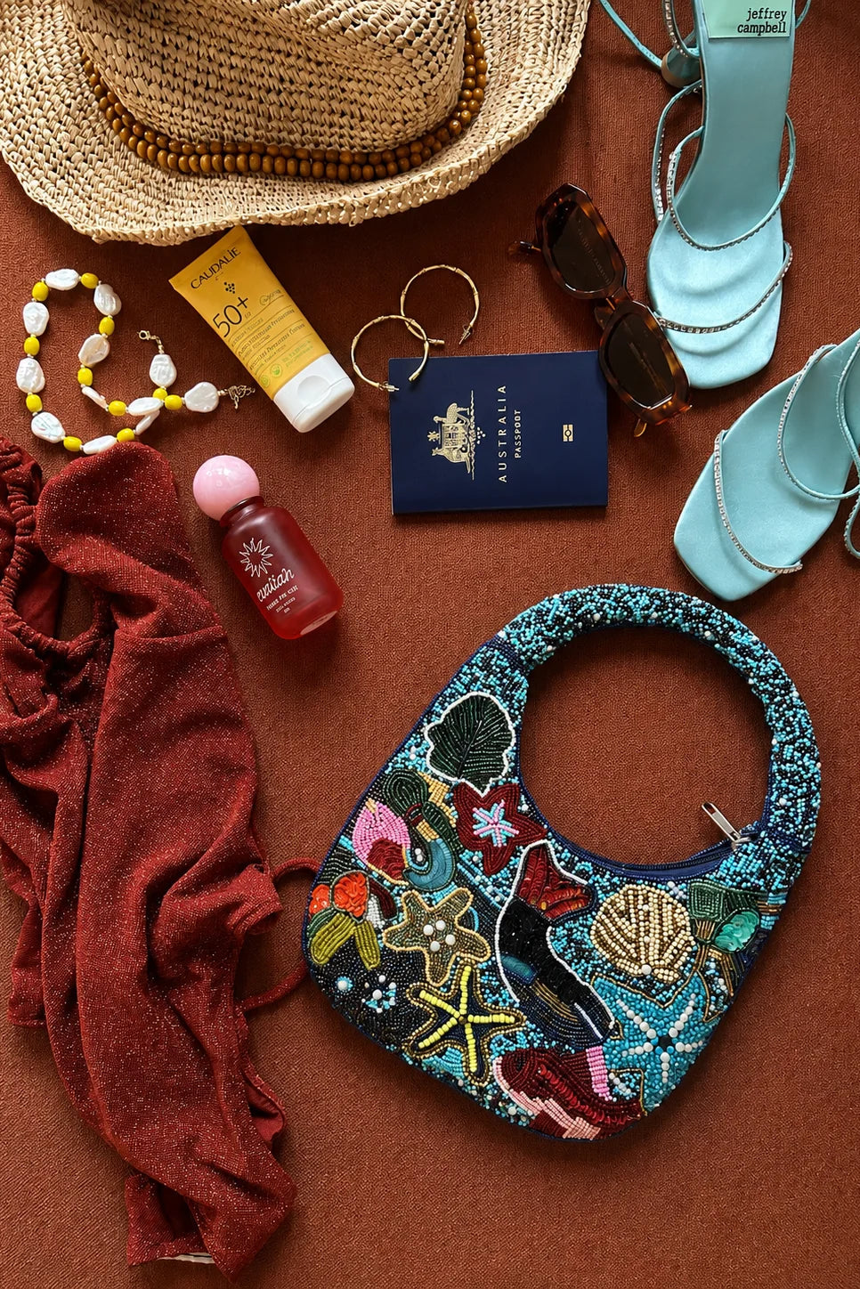 Under The Sea Beaded Bag
