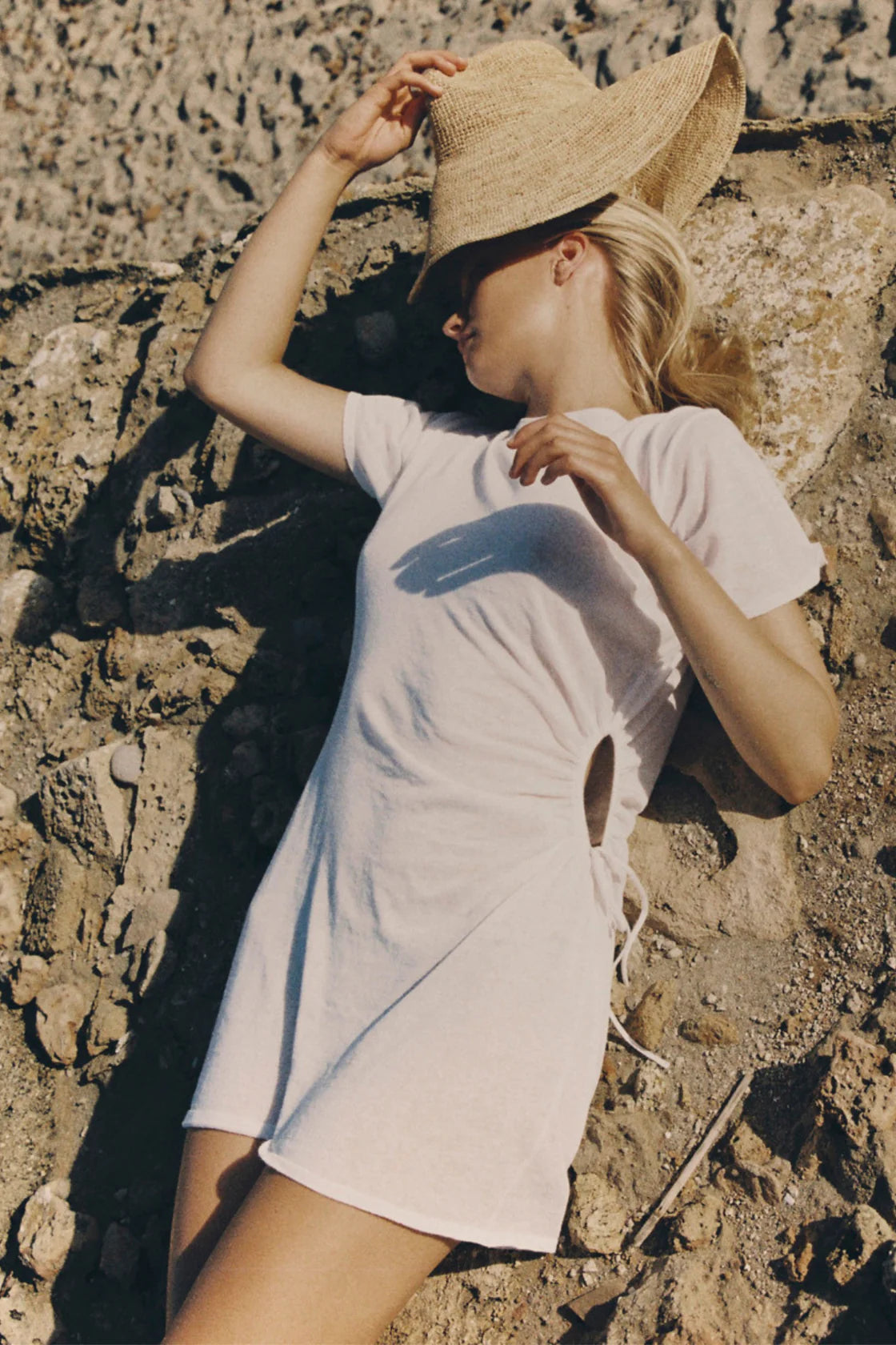 T-Shirt Knit Dress - White