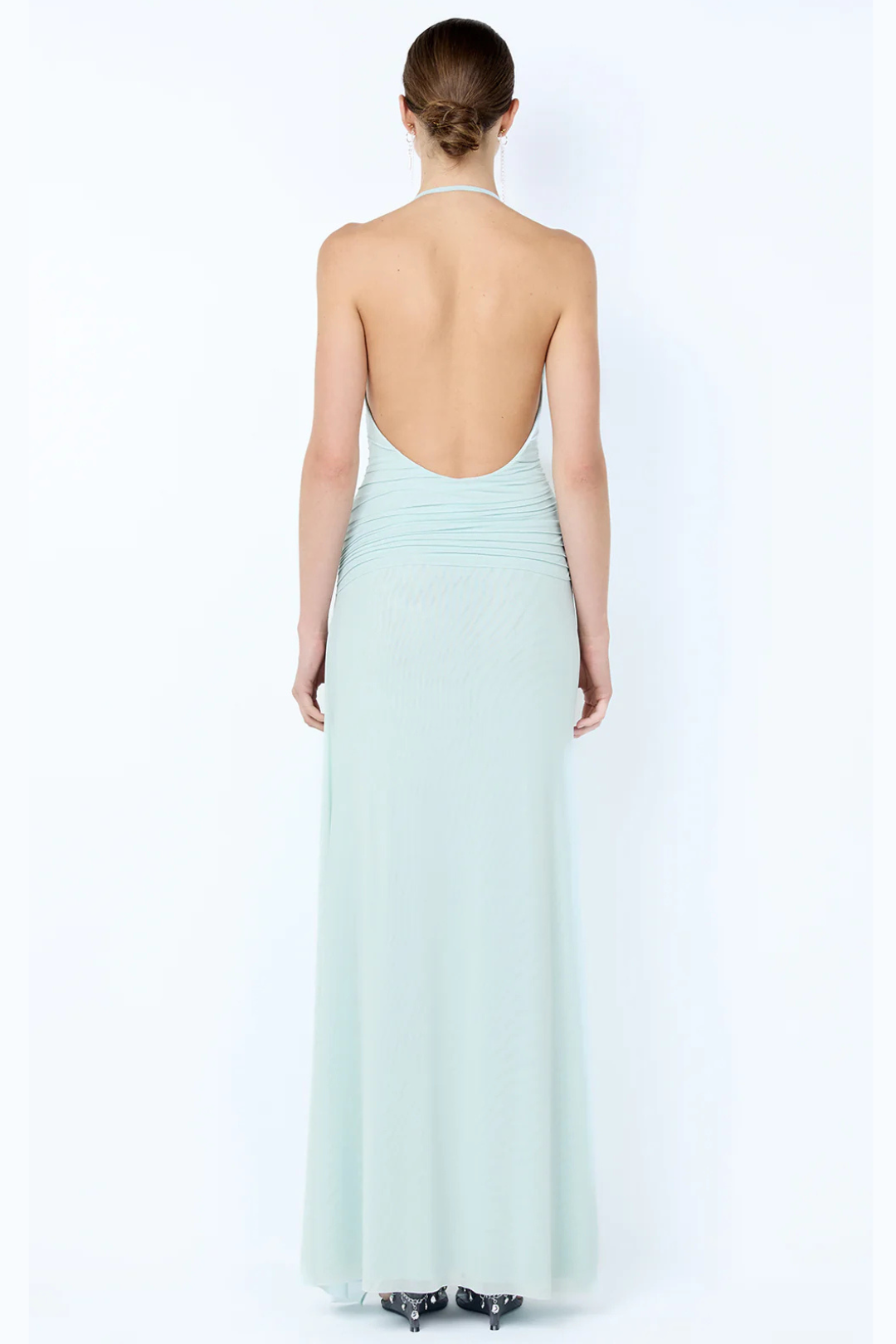 BRENNA PINTUCK MAXI DRESS - SPEARMINT