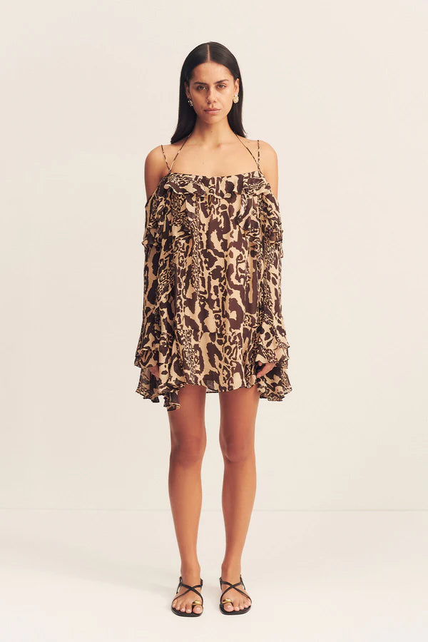 Golden Tide Mini Dress