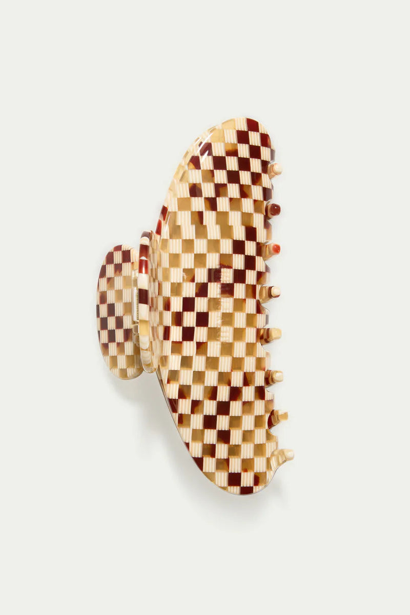 GRANDE GINGER CHECKERS - HAIR CLAW