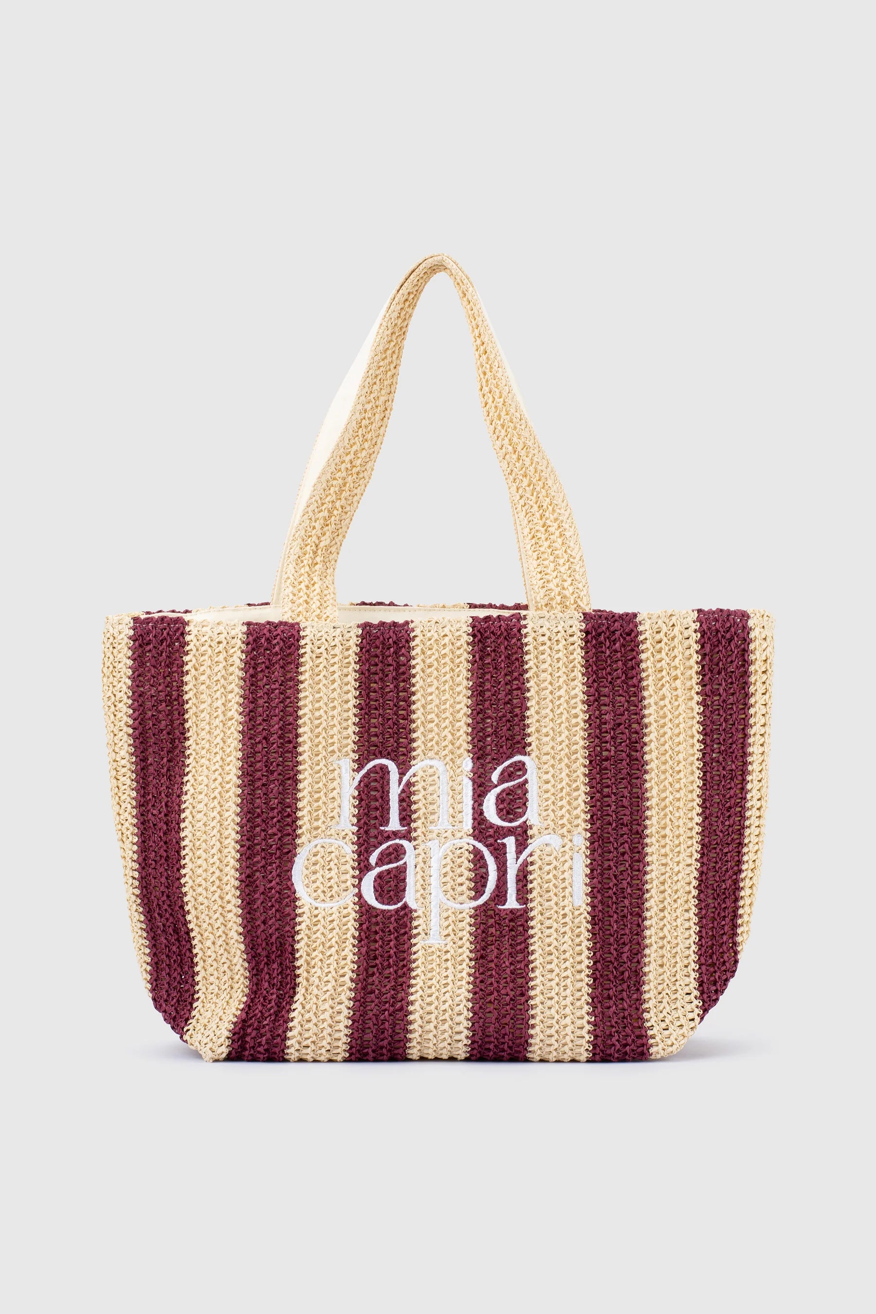 Mia Capri Vacay Tote - Plum