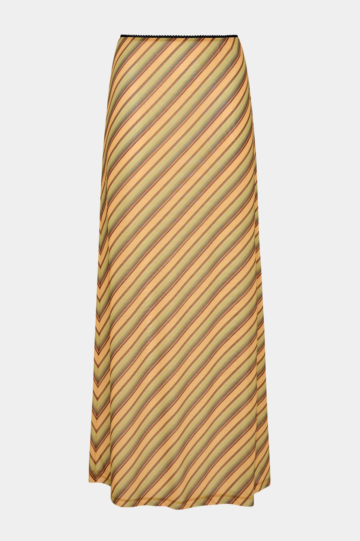 Maxi Skirt | Mesh Gold Stripe