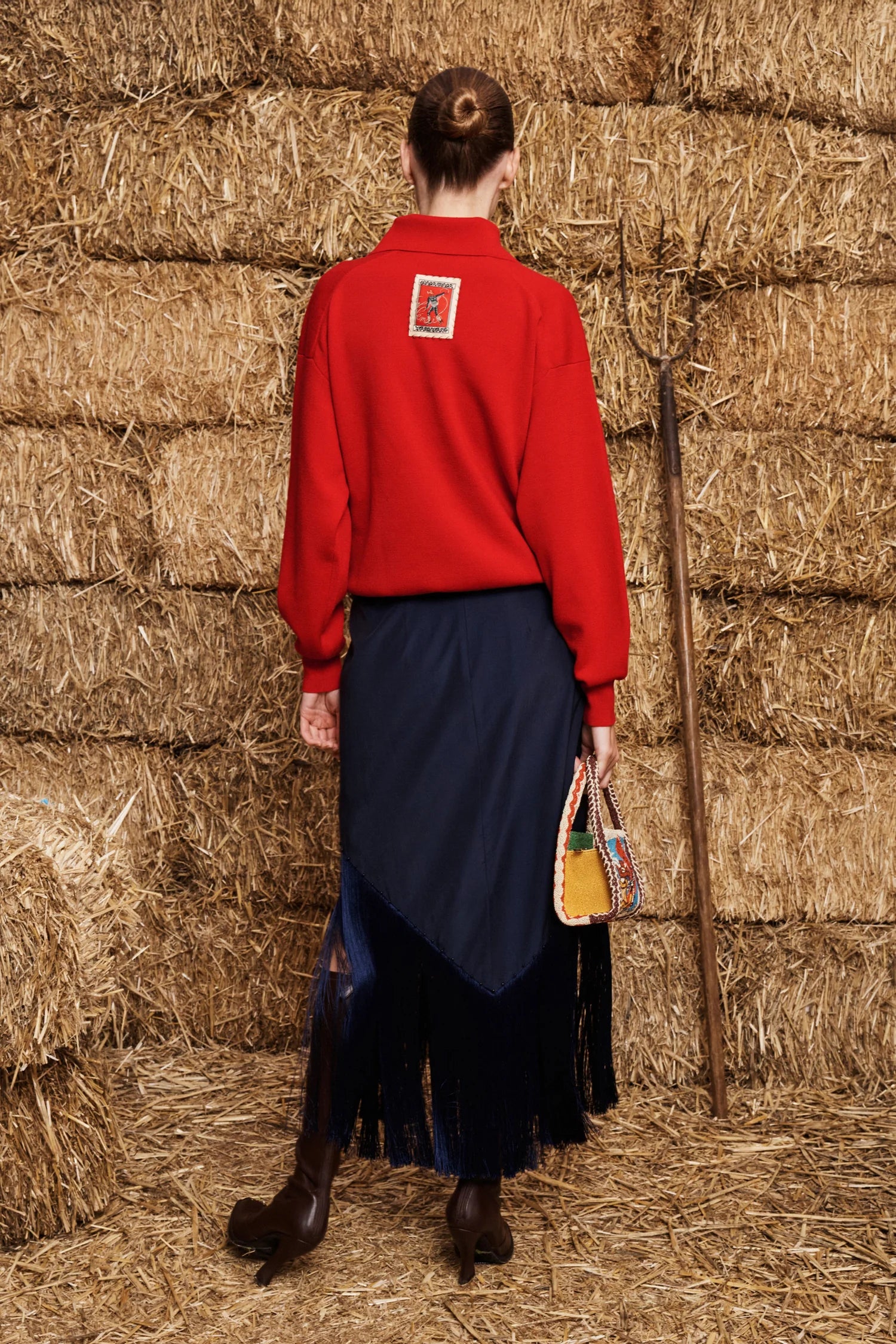 Rocky Knit Polo Cherry