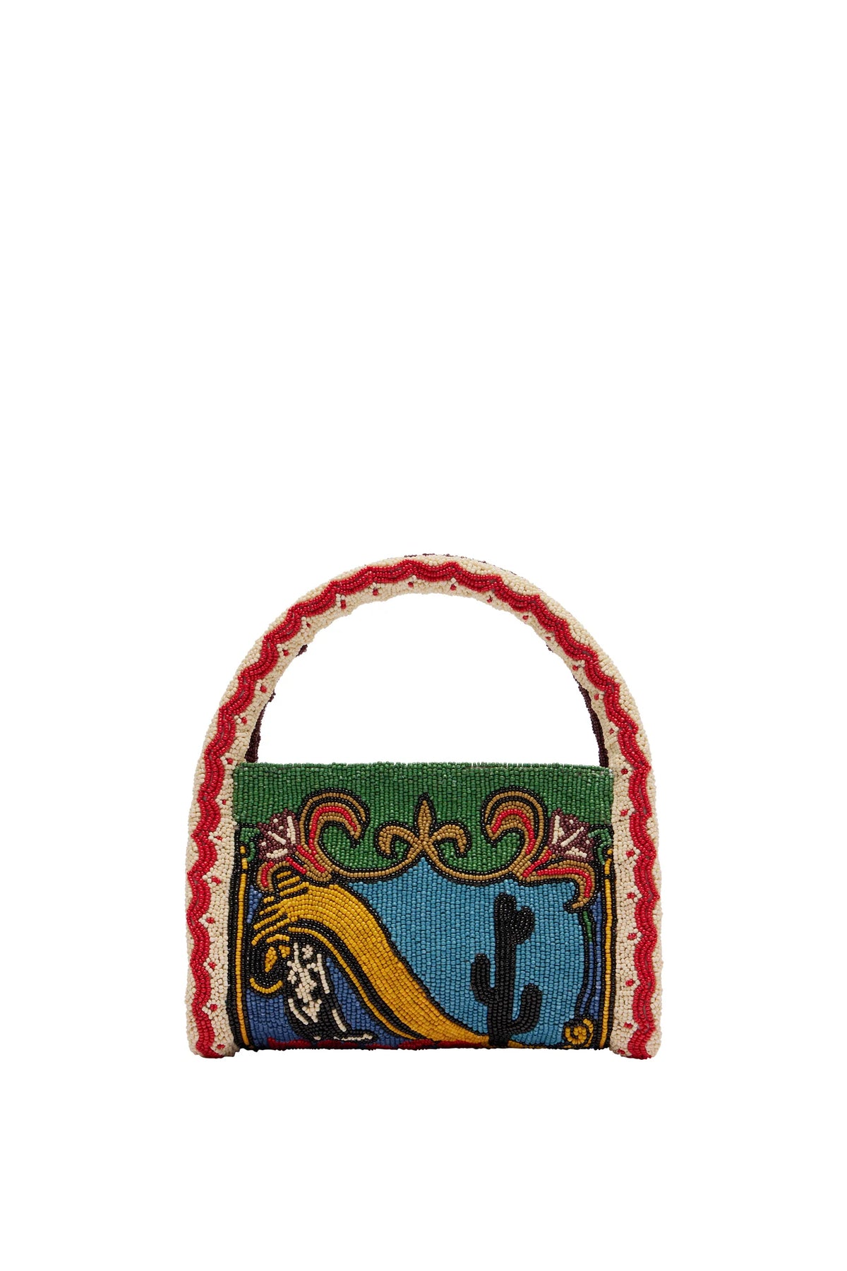 Ace beaded barrel bag