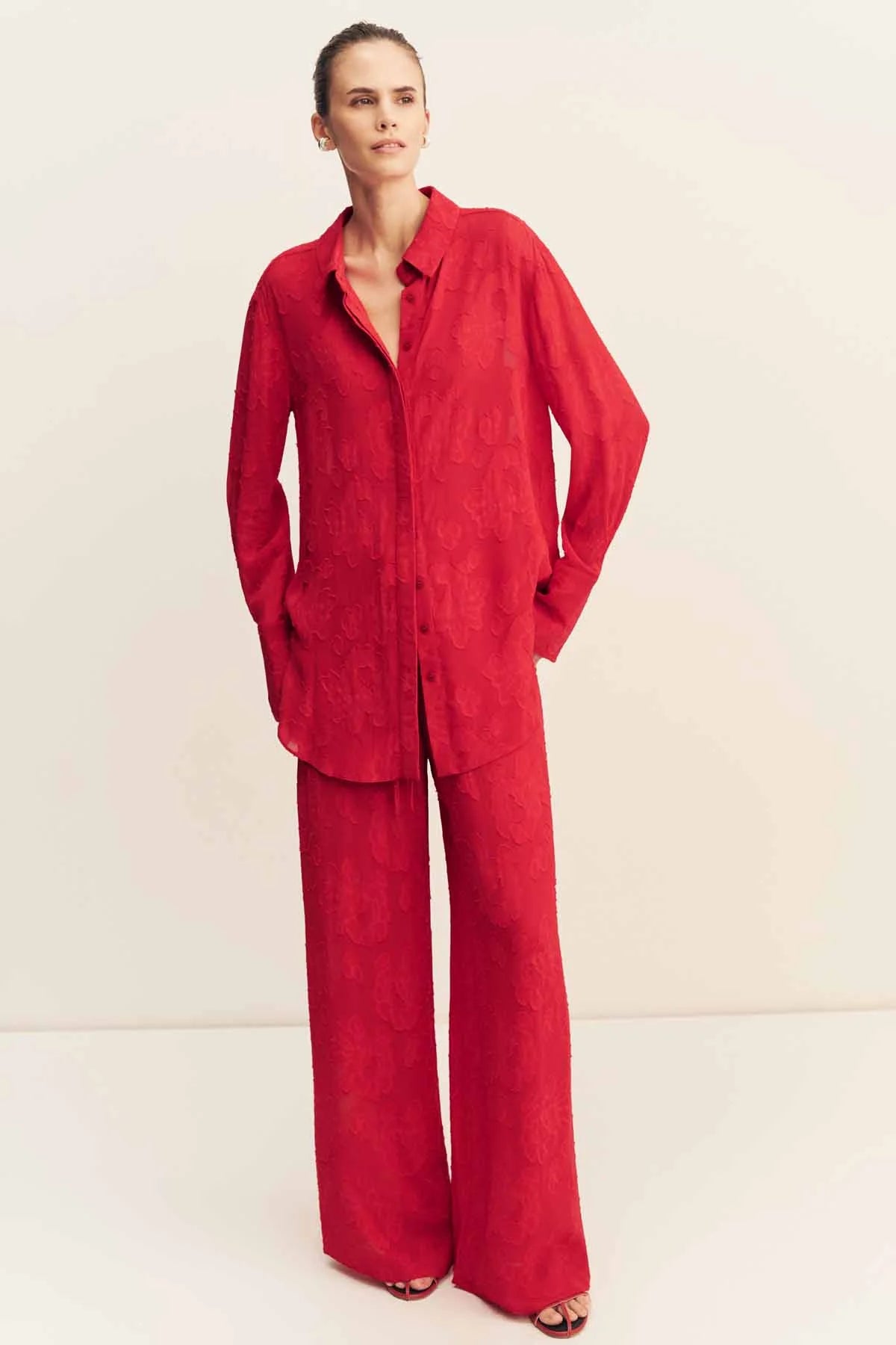 Bowery Shirt - Cherry