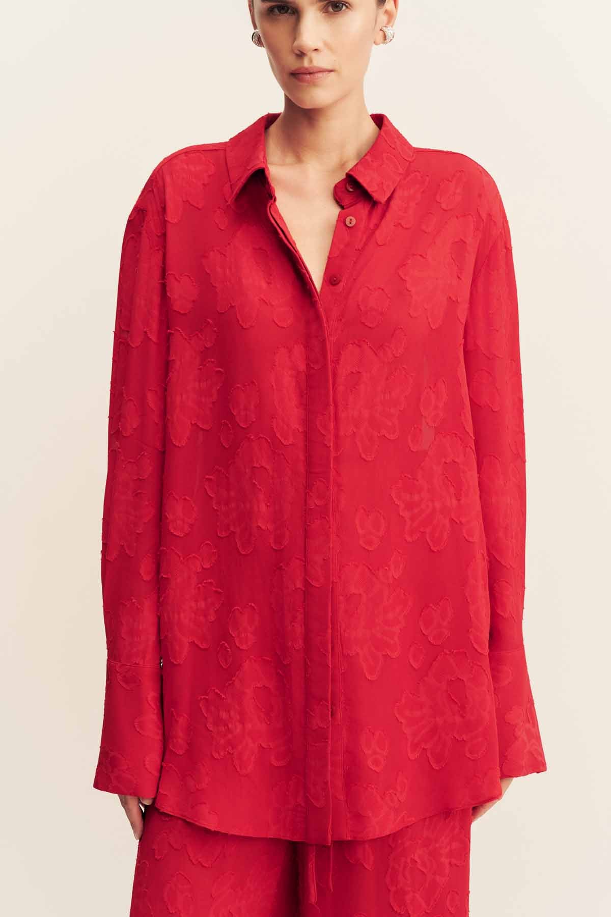 Bowery Shirt - Cherry