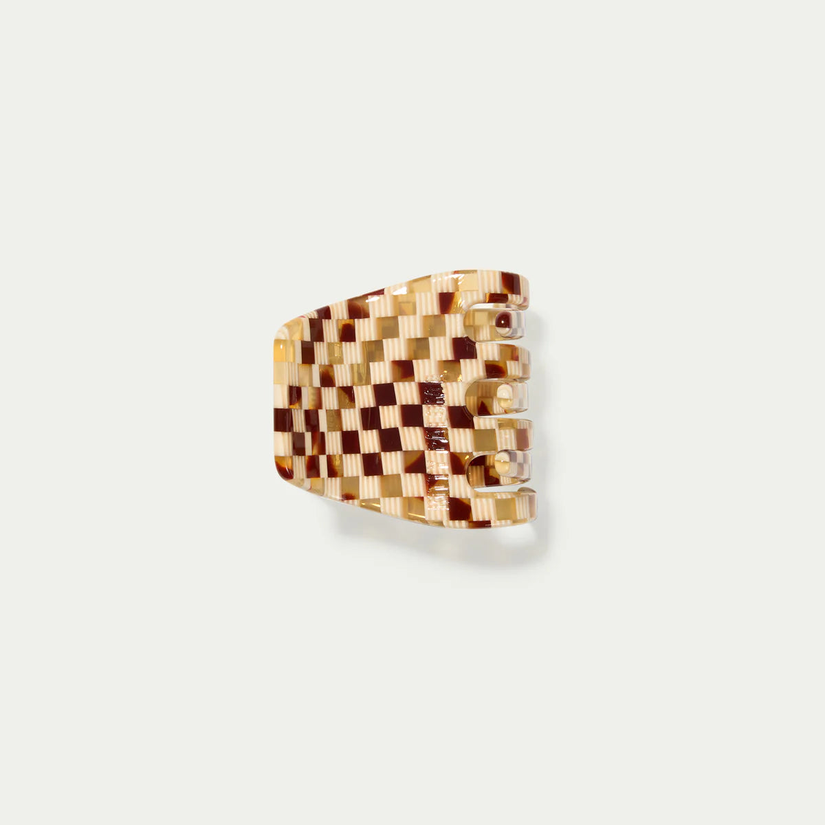 PETITE GINGER CHECKERS - HAIR CLAW
