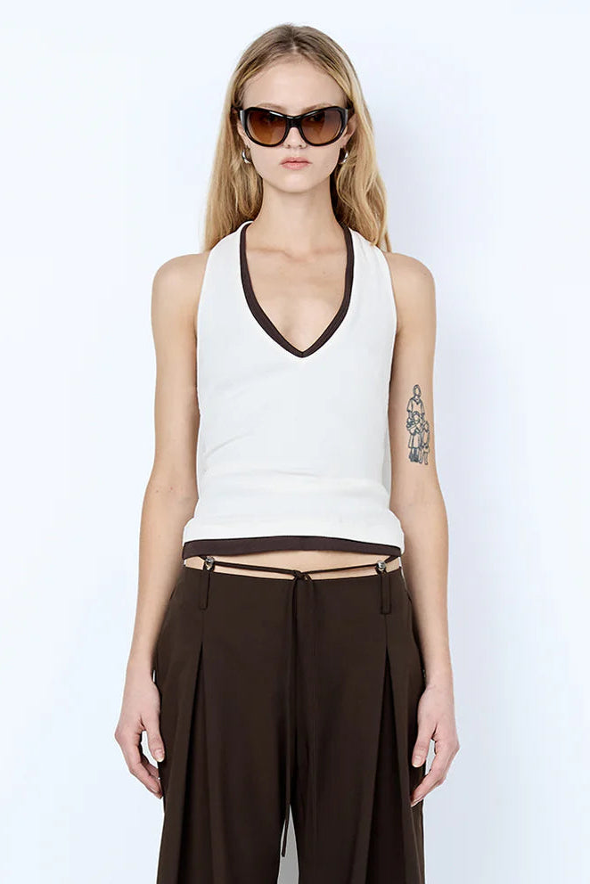 Ayla Halter Top - Ivory