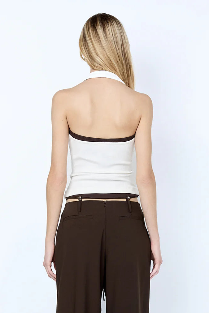 Ayla Halter Top - Ivory