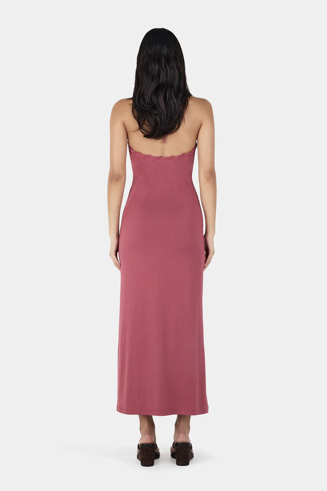 Aaliyah Midi Dress Deep Rose