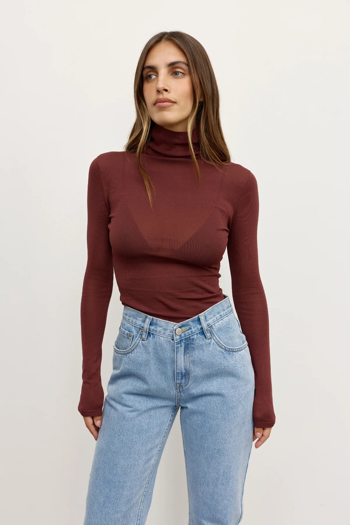 AIRLIE TOP - BURGUNDY