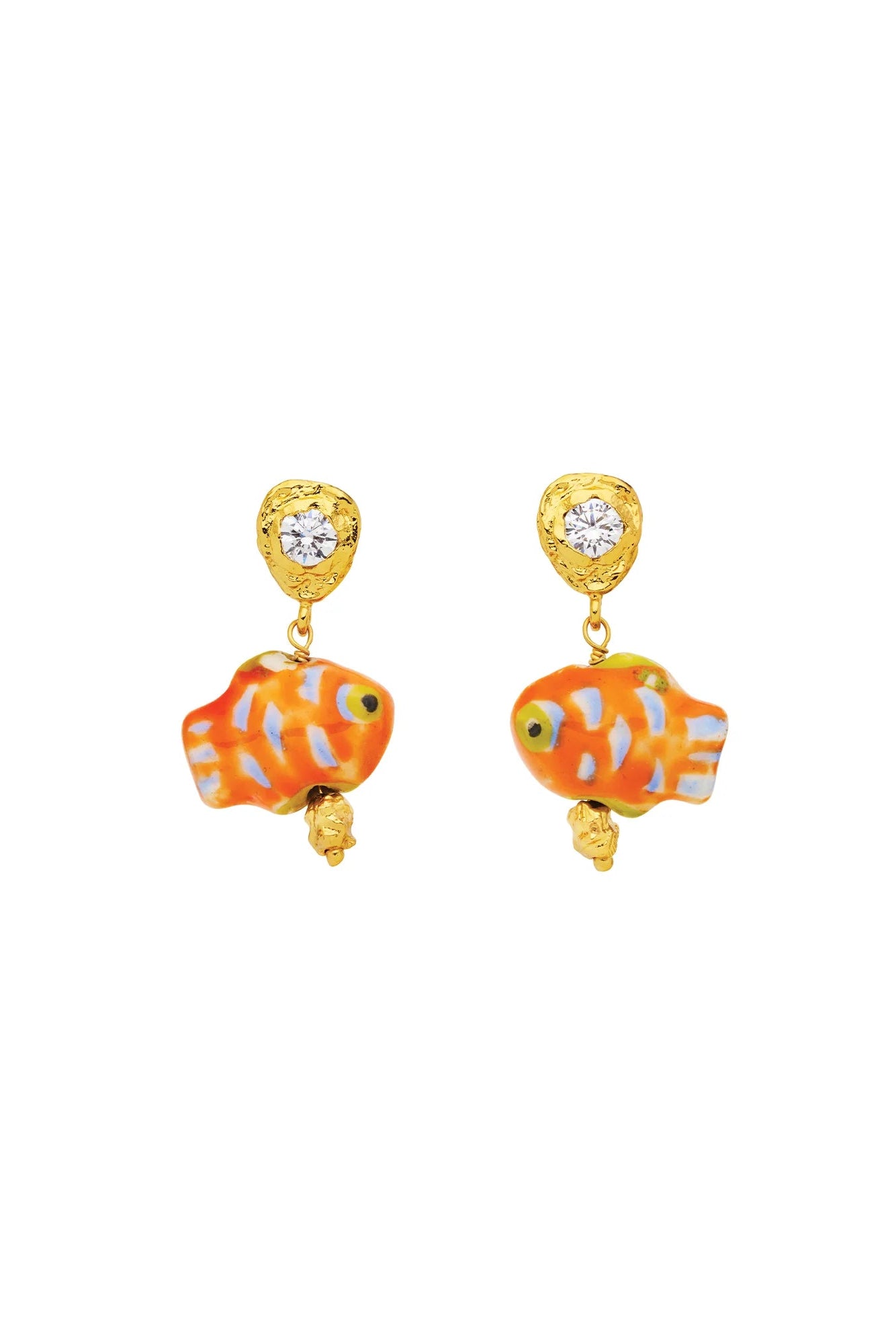 Azurefin Earrings - Orange