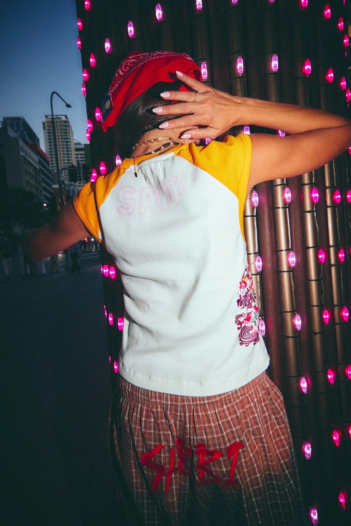 AFTER DARK CAP SLEEVE TOP - YELLOW
