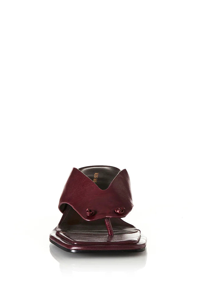 ALINA - BURGUNDY OILY LEATHER