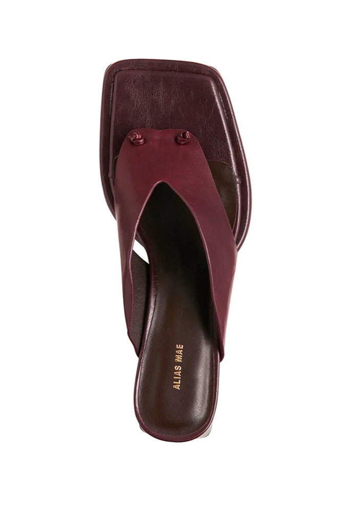 ALINA - BURGUNDY OILY LEATHER