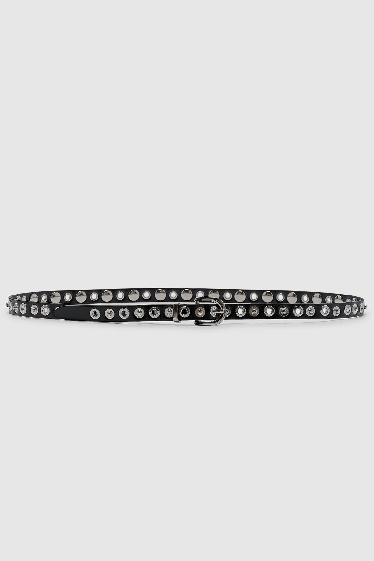 EYELET BELT - SILVER