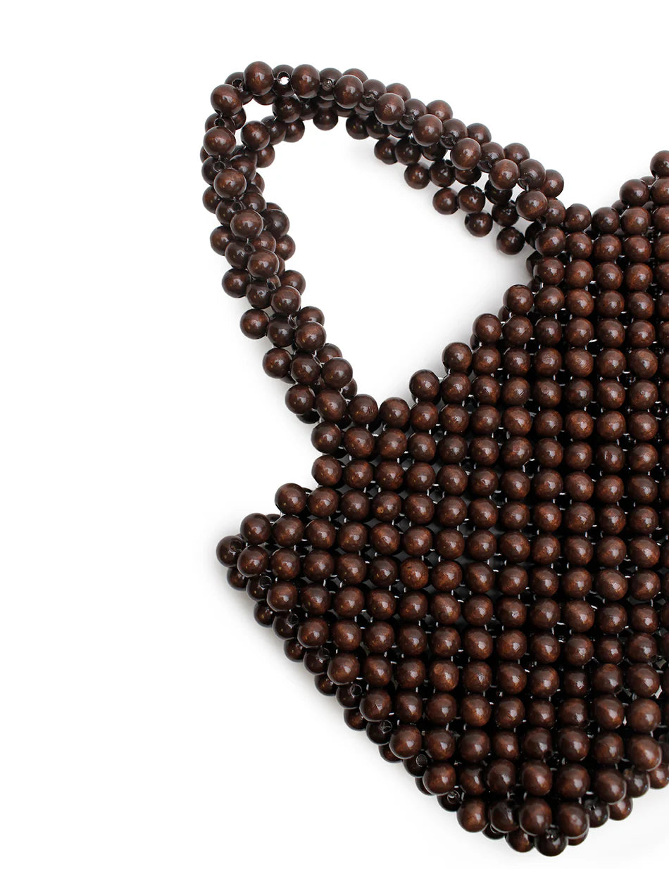 Bon Bon Beaded Bag - Brown