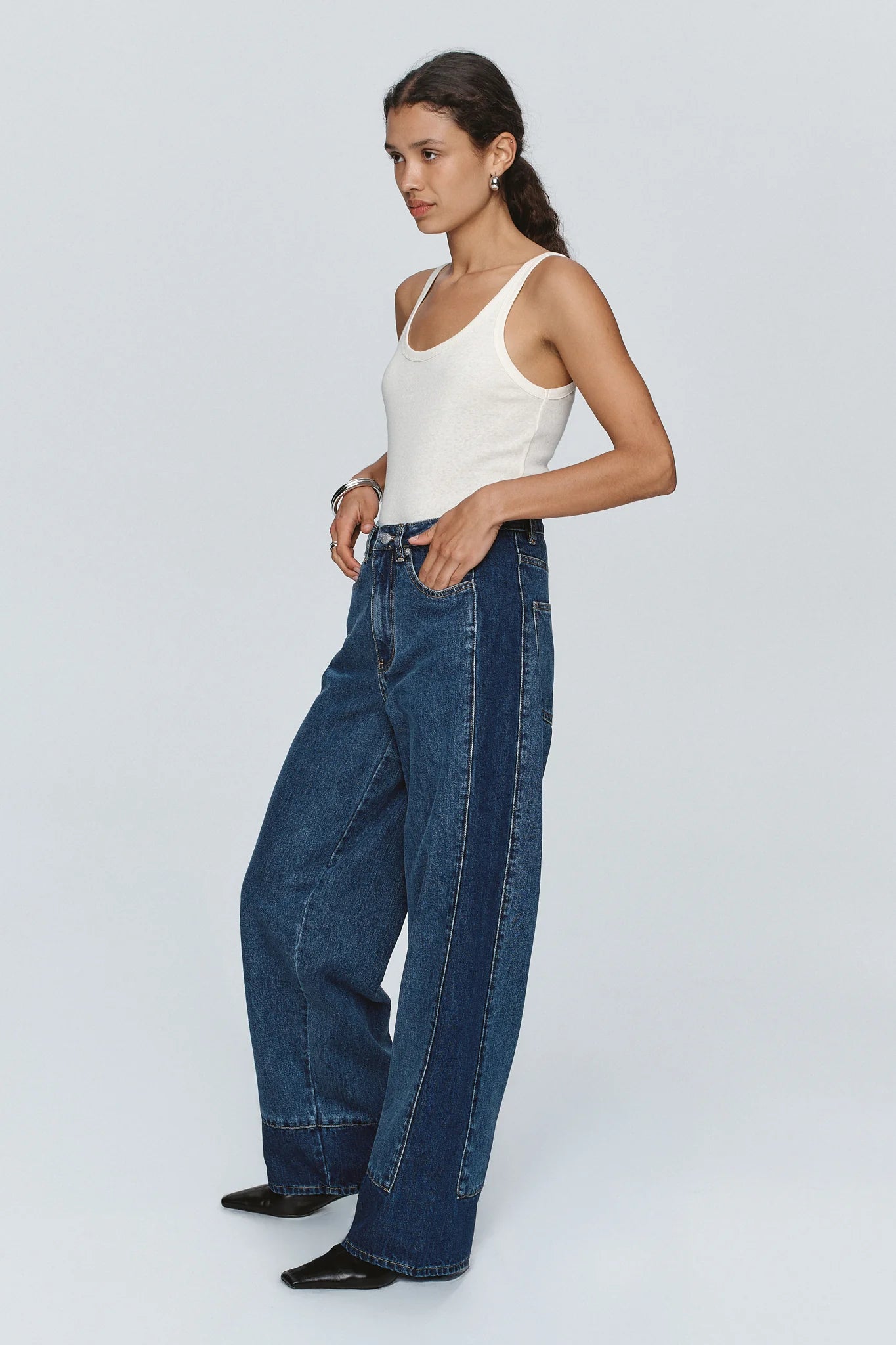 BORDER JEAN - INDIGO / WASHED INDIGO