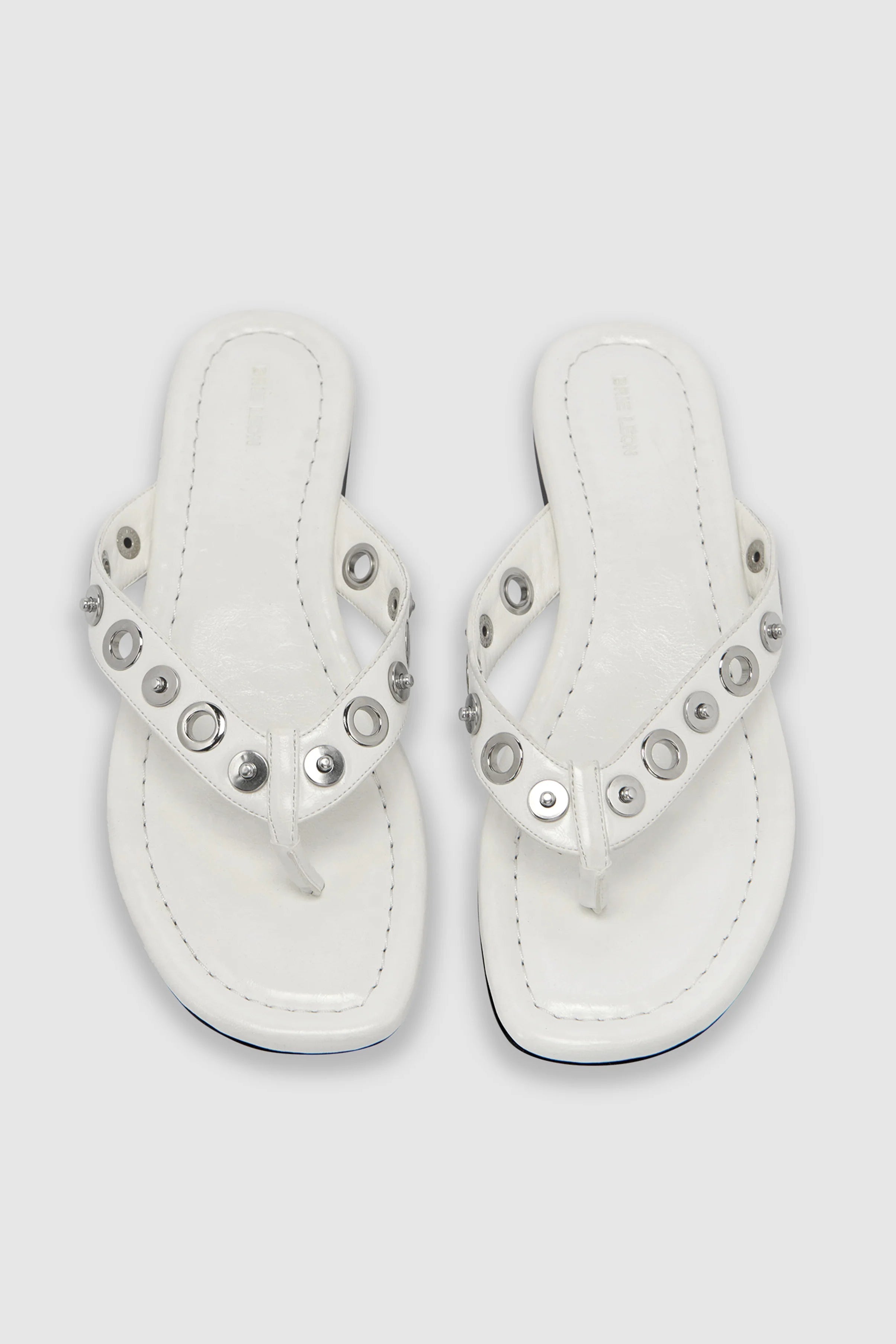 Eyelet Sandal - Chalk