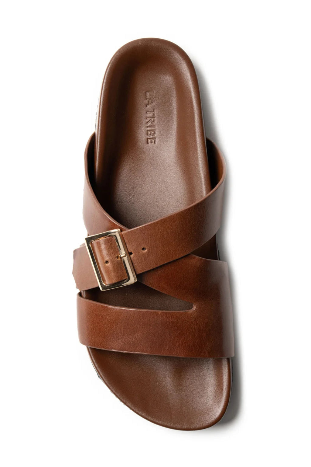 Buckle Strap Slide - Cognac