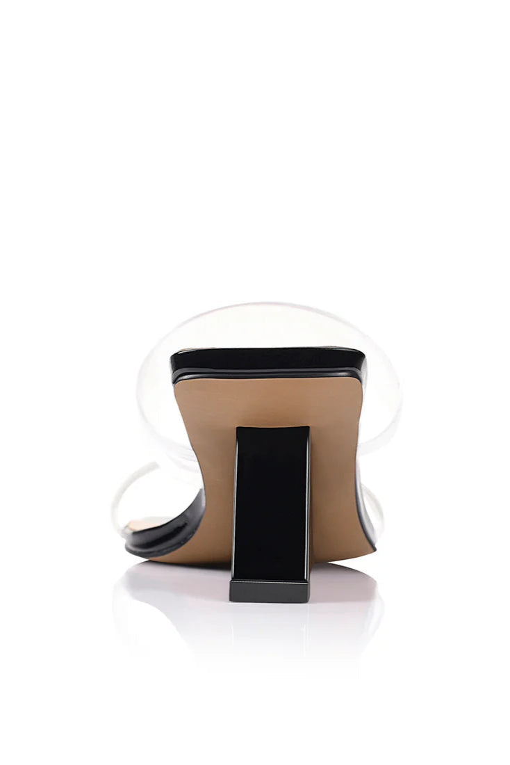 BAMBI WEDGE - BLACK PATENT LEATHER