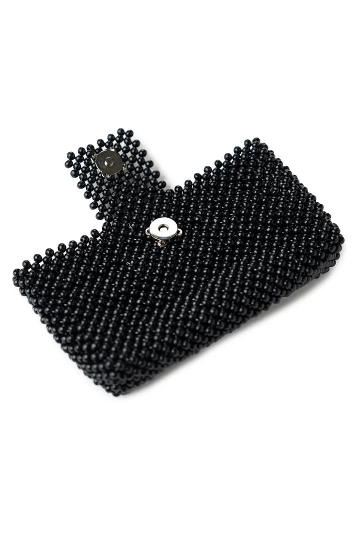 Beaded Wallet - Black
