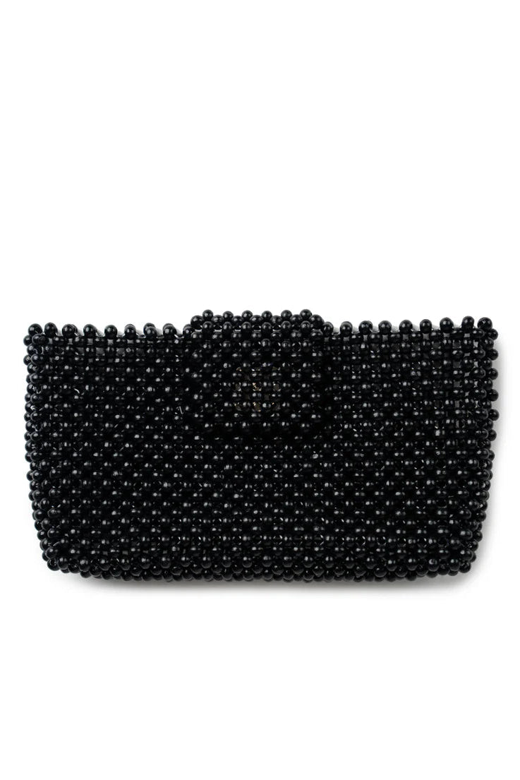 Beaded Wallet - Black