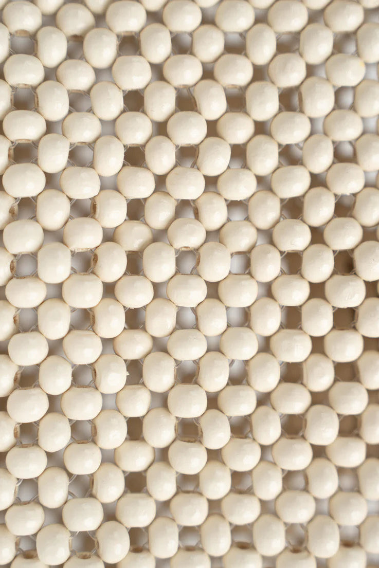 Beaded Wallet - Cream