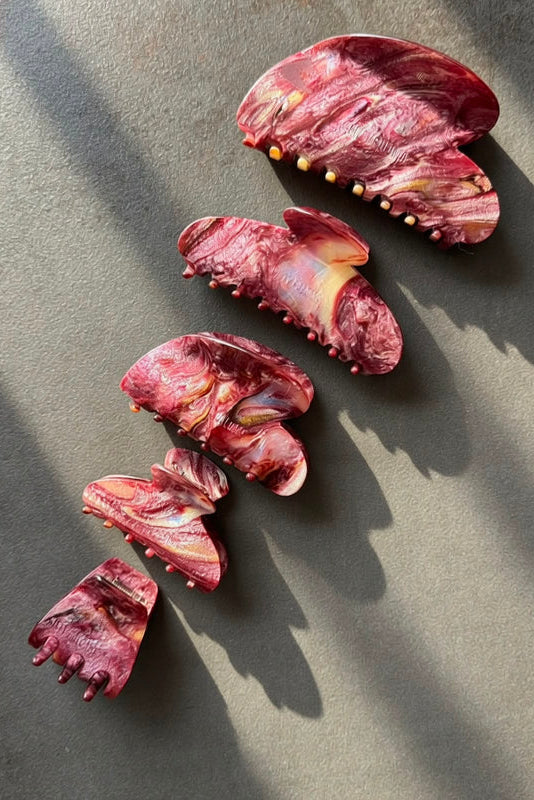 Ultra Sculptural Claw Bordeaux - Hair Claw