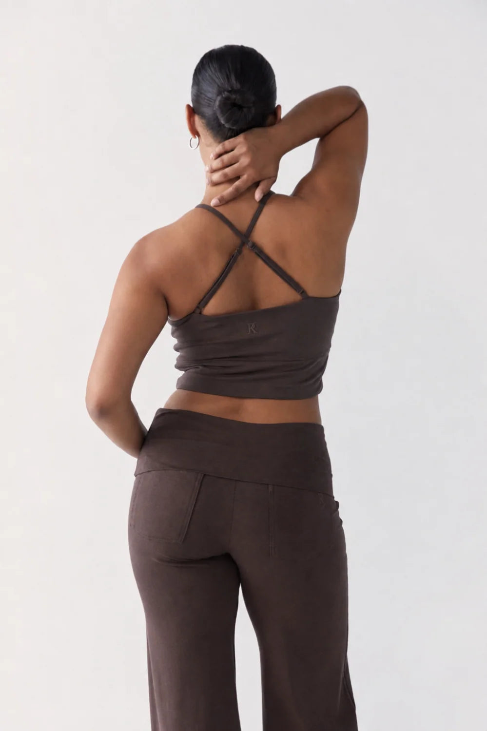 Flow Crop - Dark Brown